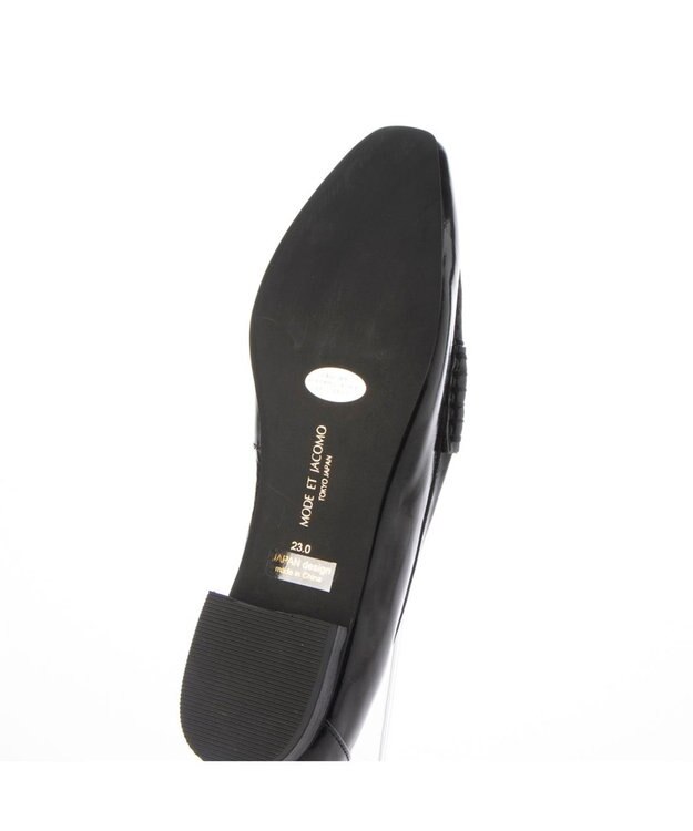 MODE ET JACOMO <MODE ET JACOMO>ゴールドチェーンローファー ブラックエナメル