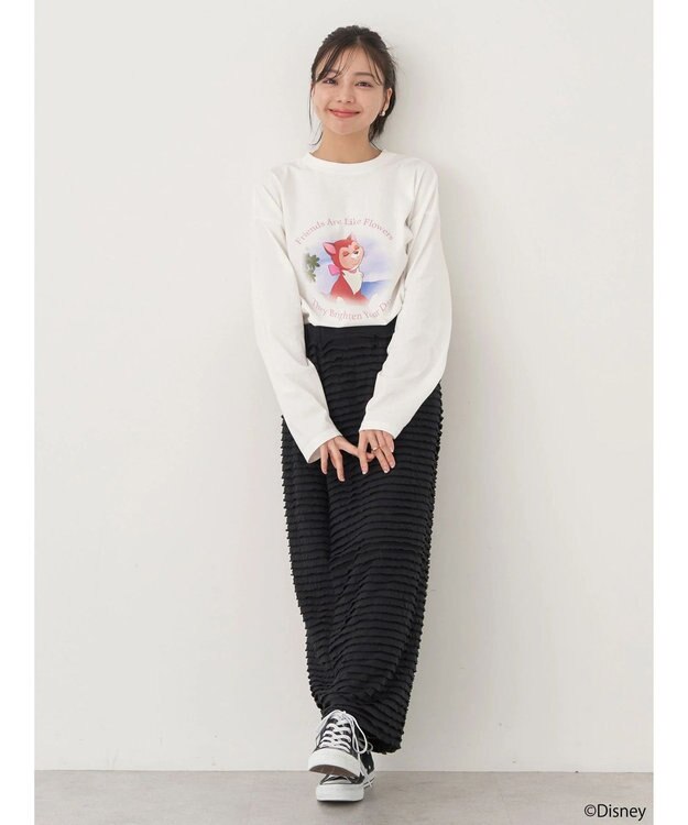 earth music&ecology Ｄｉｓｎｅｙ／フロントダイナロンＴ White