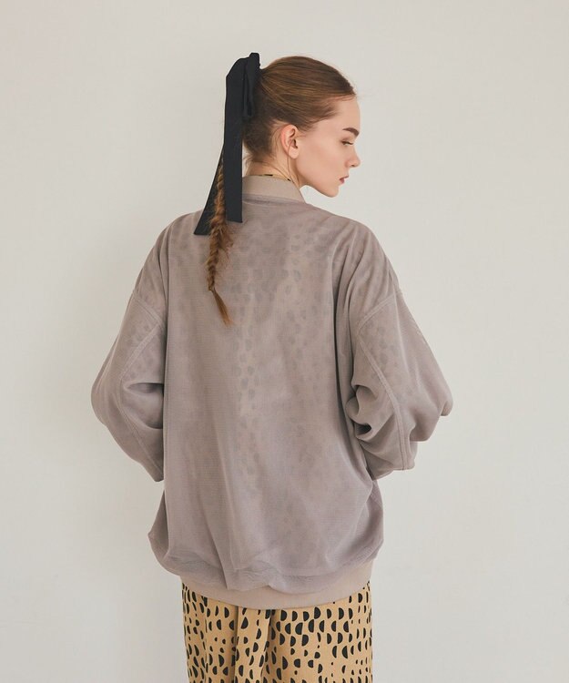 GRACE CONTINENTAL メッシュレイヤードブルゾン カーキ