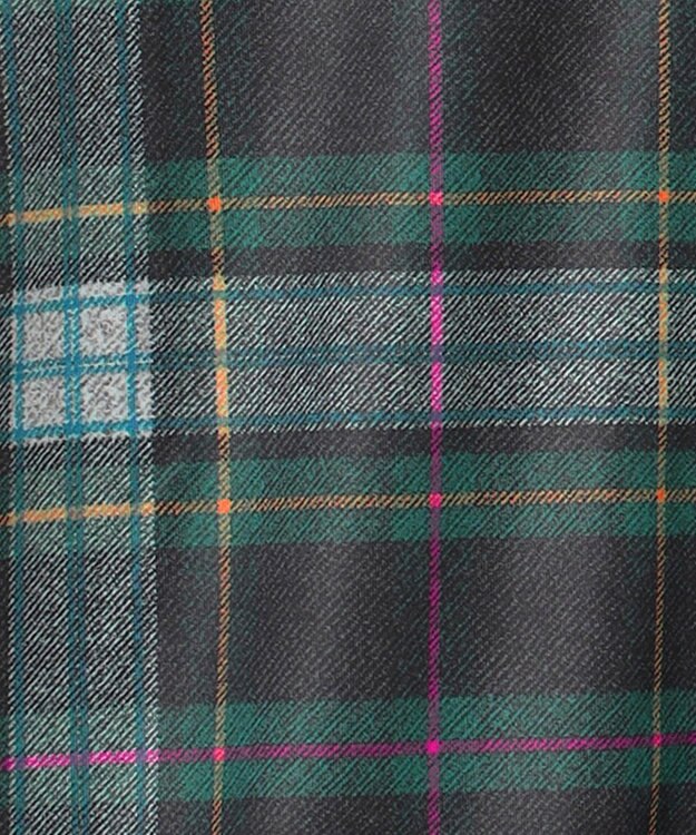 23区GOLF 【MEN】【吸水速乾/UVカット】タータンチェック柄長袖シャツ ダークグリーン系3