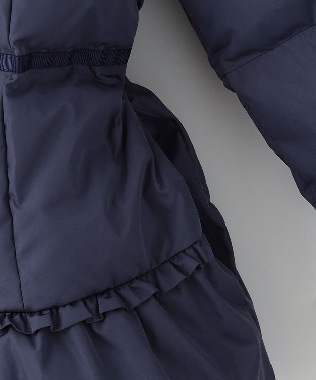 組曲 KIDS 【150-160cm】中綿 ショートコート ネイビー系