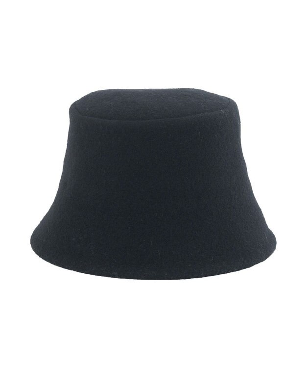 MOONBAT 【洗える】ウールバケットハット サイズ調整可 UVカット 畳める 大きめ ブラック