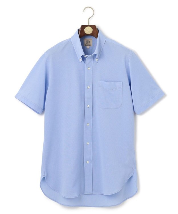 J.PRESS MEN 【J.PRESS PLUS】カノコインレイパッチポケット シャツ/B.D. サックスブルー系