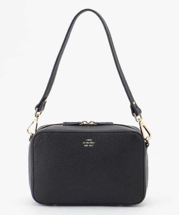 J.PRESS LADIES 【2way】レザー ショルダー バッグ ブラック系