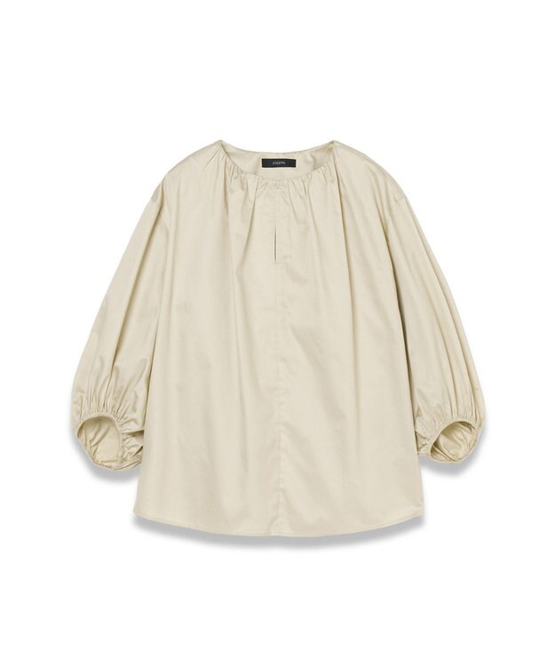 JOSEPH 【洗える】コットンサティーン　ブラウス Affogato