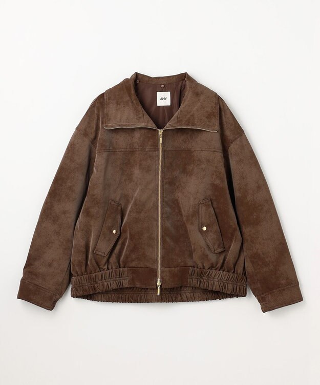 ANY 【2WAY】ボアカラーブルゾン ブラウン