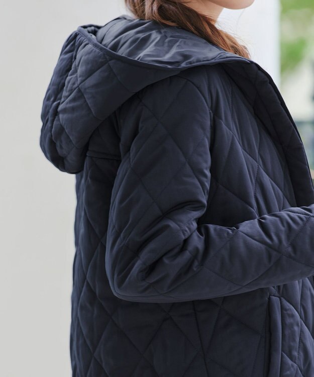 Tiaclasse 【安田美沙子さん着用・新色追加】中綿キルティングコート ネイビー