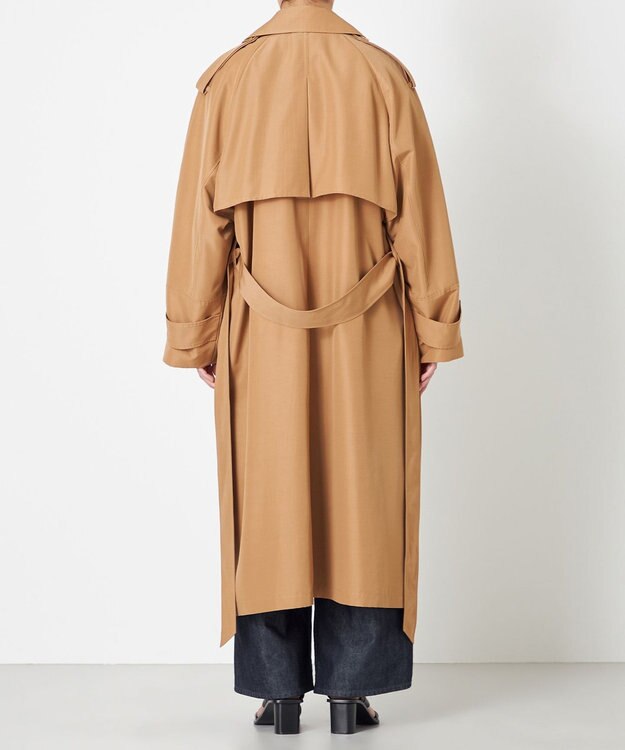 NAVE 【ReNAVE・セットアップ可/撥水加工/防シワ】ポリエステルタッサー コート キャメル系