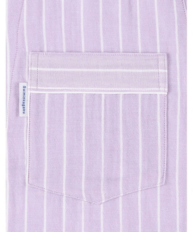 ワコール／睡眠科学 パジャマ 長袖 長ズボン 綿100%(本体) 二重ガーゼ 通気性 上下セット 前開き YDX570 睡眠科学／ワコール パープル