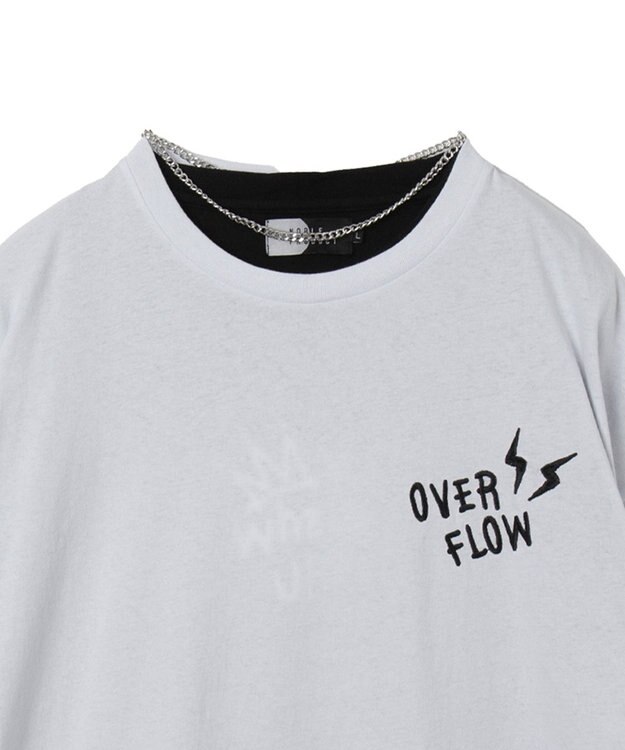 WEGO 【ユニセックス着用ITEM/2点SET】アクセ付きアンサンブルT（LS） ホワイト