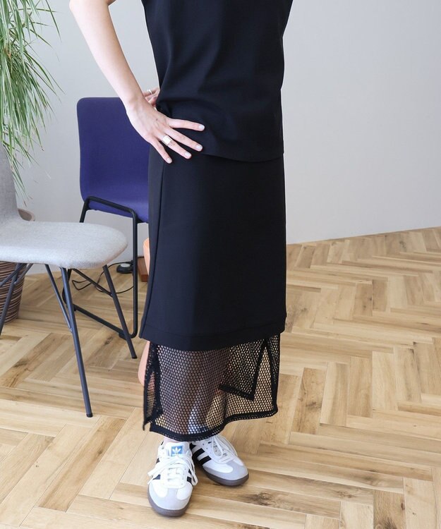 AMERICAN HOLIC 【WEB限定】レイヤード風スカート Black