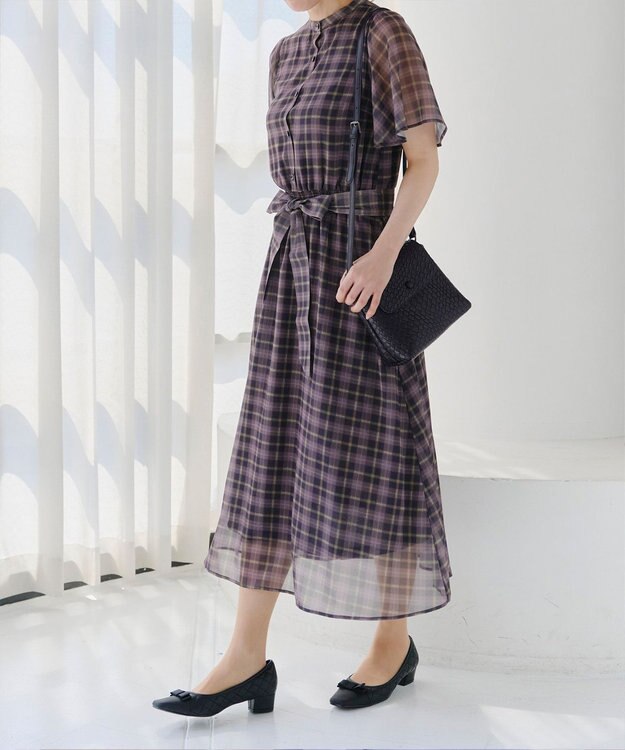 Tiaclasse 【2点セット】編み込み風ショルダーバッグ＋ショルダーポーチ付き ブラック