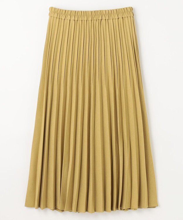 ANY 【ウエストゴム】プリーツスカート マスタード