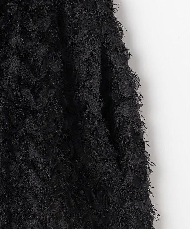 組曲 L ペタルチュール スカート ブラック系