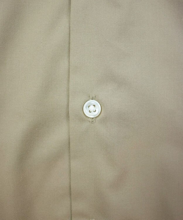 KASHIYAMA GIZA 100/2 バンドカラーシャツ スモークカーキ