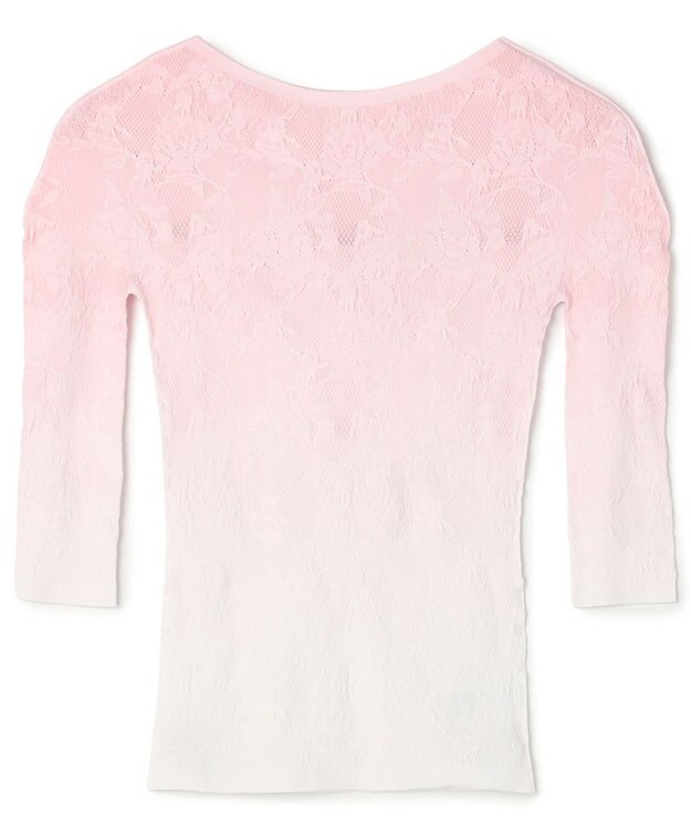 Chacott グラデーションボートネックトップ ピンク