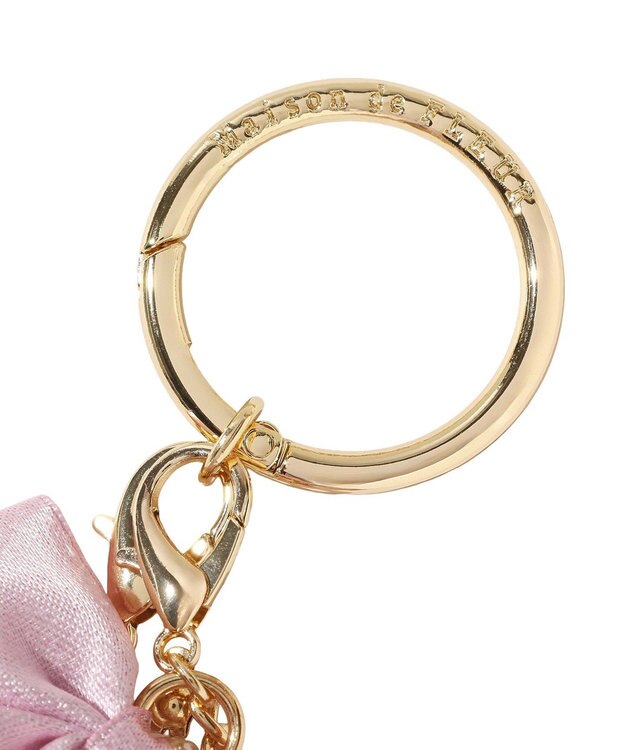 Maison de FLEUR パールビジューリボン2Wayチャーム Light Pink
