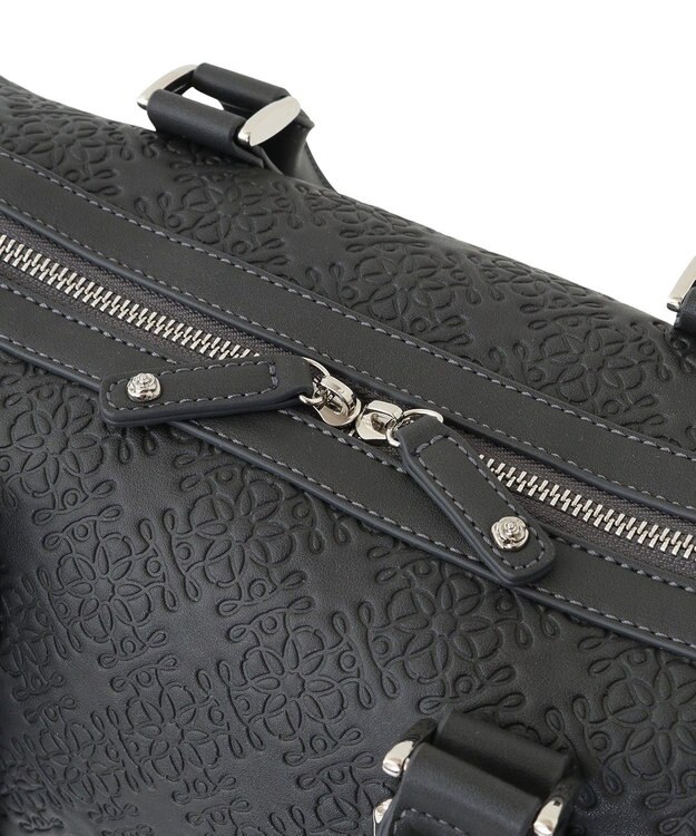 Maison de FLEUR ＦＬＥＵＲモノグラムボストンバッグ Charcoal Gray