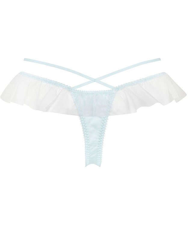 WACOAL  Ｔバック ショーツ 【夏めくブラ】 BRB465とペア はきこみ丈あさめ ソング レディース PRA465 /ワコール サックス