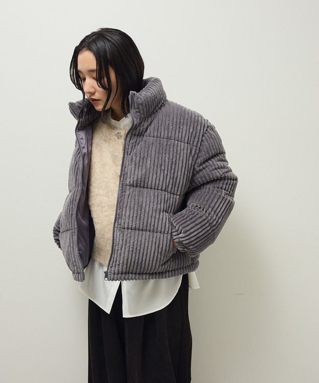 Green Parks ・ｓｗｉｎｇ　ｂｙ　ワイドコールスタンドブルゾン Charcoal Gray