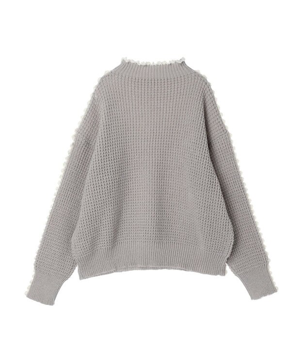 Green Parks ・Ｐｅｔｉｔ　Ｆｌｅｕｒ　ハイショクパイピングニット Gray