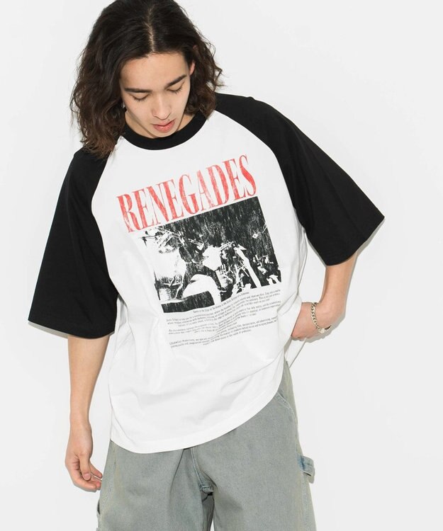 WEGO 【ユニセックス着用ITEM/】グラフィックラグランBIGT（S） 柄3