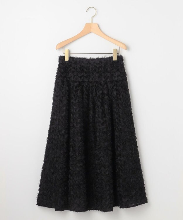 組曲 L ペタルチュール スカート ブラック系