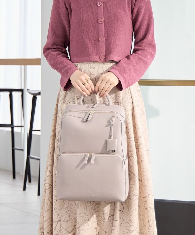 ACE BAGS & LUGGAGE Jewelna Rose フレイヤ・リュック2 2気室 14.0インチPC 16142 ジュエルナローズ ライトグレー