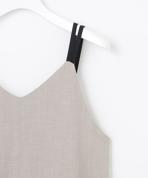 Feroux ダブルストラップキャミ ドレス ライトグレー系