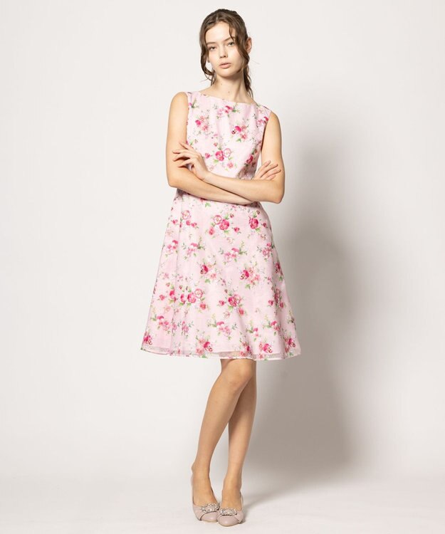 TOCCA 【洗える】WINTER PANSY ドレス ピンク系7