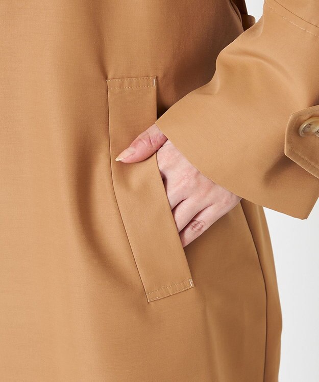 NAVE 【ReNAVE・セットアップ可/撥水加工/防シワ】ポリエステルタッサー コート キャメル系