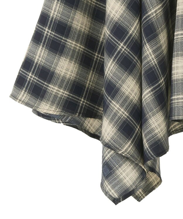 AMERICAN HOLIC チェックレイヤードスカート Navy