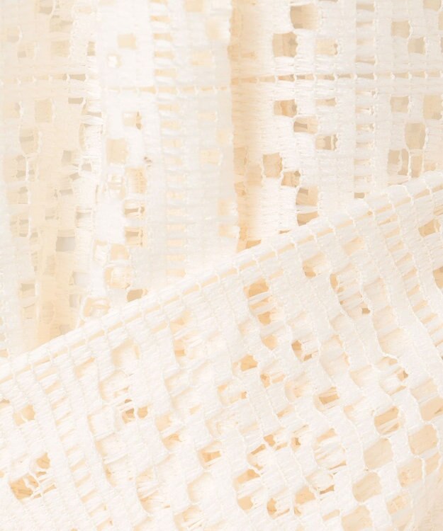 SHARE PARK LADIES オーバーサイズレースシャツ アイボリー系