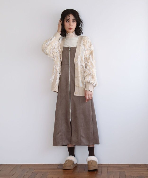 Green Parks ・ＥＬＥＮＣＡＲＥ　ＤＵＥ　スエードポンチジャンスカ Brown