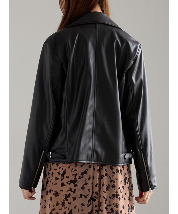 Te chichi レザーダブルライダースジャケット ブラック