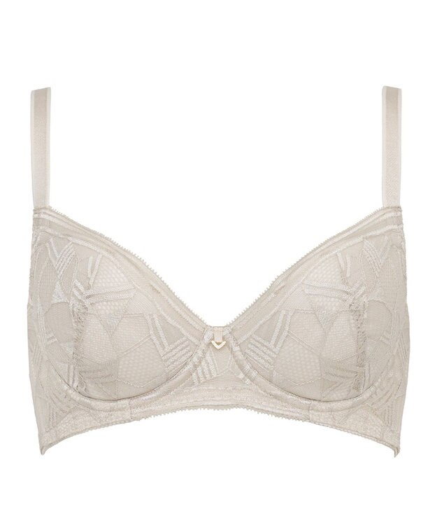 BRADELIS New York 【BRADELIS New York / 育乳補整ブラ・STEP1 集める】ウェンディバックスムーズステップ1ブラ25A1 補正 ブラジャー ライトグレー