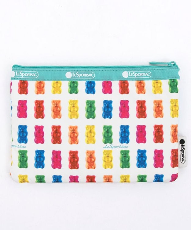 【タグ付】レスポートサック 3ZIP COSMETIC ハリボーゴールドベアーズ 3ZIP COSMETIC/ハリボーゴールドベアーズミント / LeSportsac