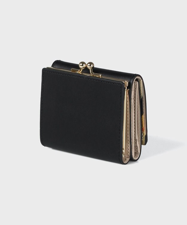 Paul Smith Newスワールトリム がま口3つ折り財布 ブラック