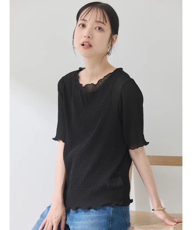 earth music&ecology シアープルオーバー Black