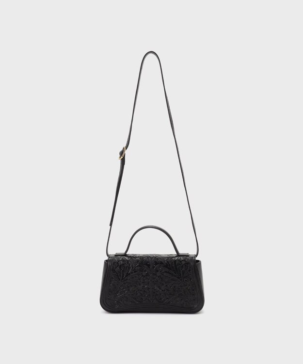 GRACE CONTINENTAL FlapFrowerBag ブラック