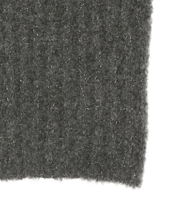 earth music&ecology ＭＩＸカラーブークレニットビスチェ Charcoal Gray