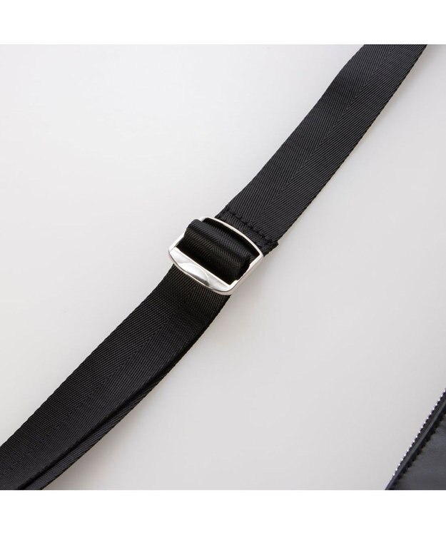 UNBILLION カシュカシュ cachecache / 横長ソフトショルダーバッグ ブラック