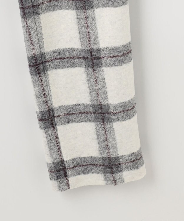 JOSEPH ABBOUD MOUNTAIN 【SPACE／UNISEX】フランネルジャージーブロック パンツ ライトグレー系4