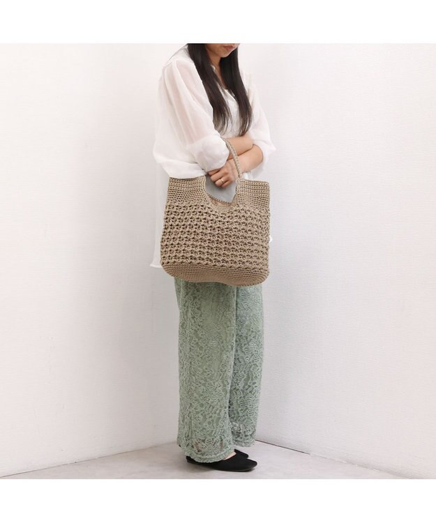 UNBILLION カシュカシュ cachecache / 柄編みベーシックトート オーク