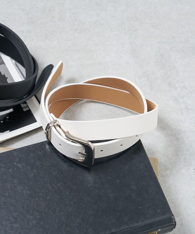 WEGO Lプレーン細ベルト ホワイト