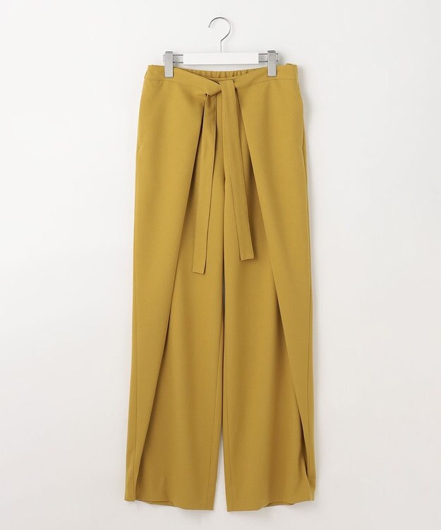 自由区 S 【カタログ掲載】Peソフトツイルラップワイド パンツ マスタード