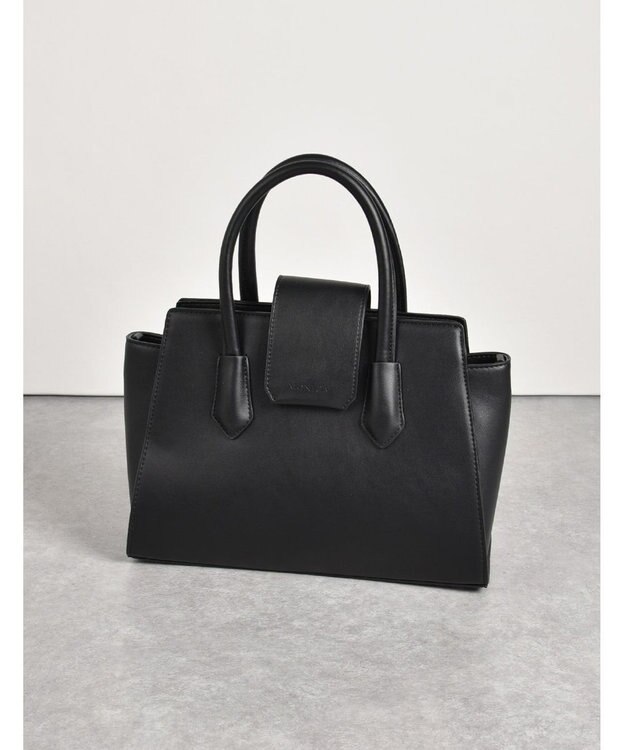 LA BAGAGERIE 【MONICA】ベルテッド2WAYハンドバッグ ブラック