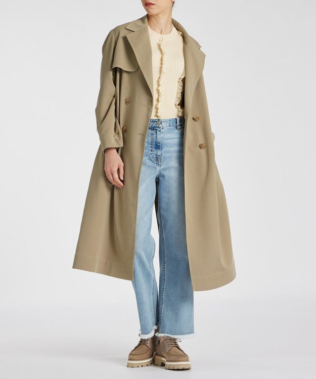Paul Smith スリット トレンチコート カーキ