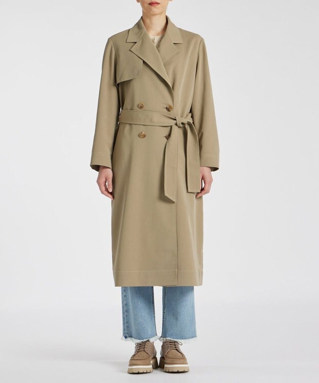 Paul Smith スリット トレンチコート カーキ