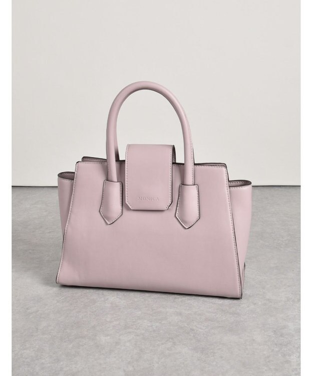 LA BAGAGERIE 【MONICA】ベルテッド2WAYハンドバッグ ピンク
